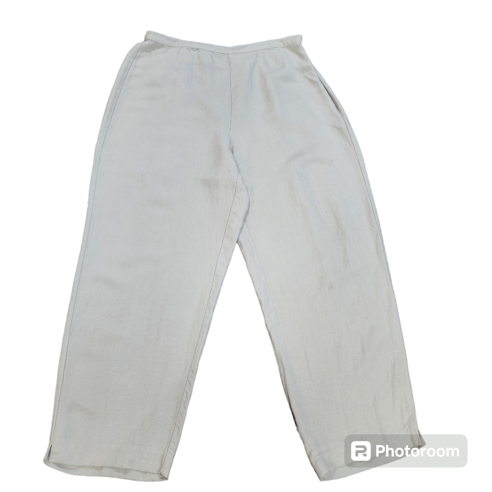 Field Gear Women's 2 pc Linen Blend Short Sleeve Blouse & Pants Size PM - Picture 3 of 12